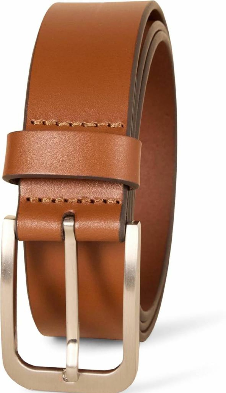 Amazon Essentials Men's Genuine Leather Belt - Classic Jeans Strap for Casual Wear