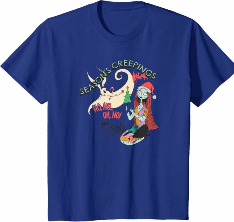 Amazon Essentials Men's Nightmare Before Christmas Sally & Zero Graphic T-Shirt, Grey, Small