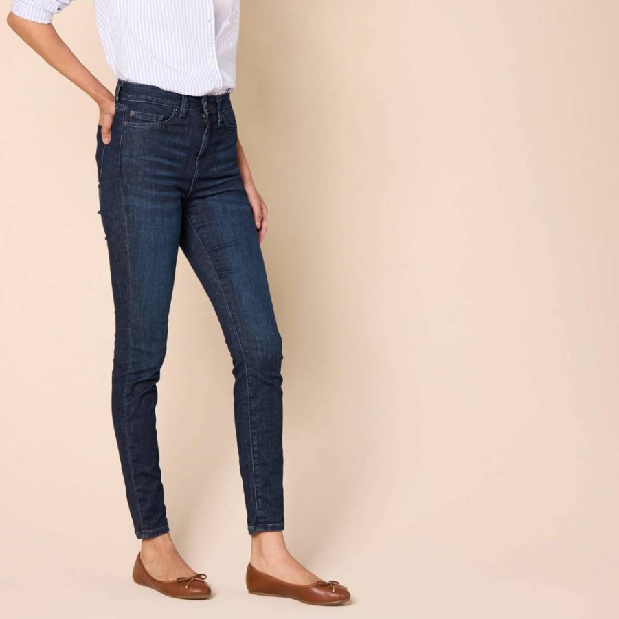 Amazon Essentials Women's High Waist Skinny Jeans - Stretchy Denim Pants, Slim Fit Comfortable Jeans for Everyday Wear