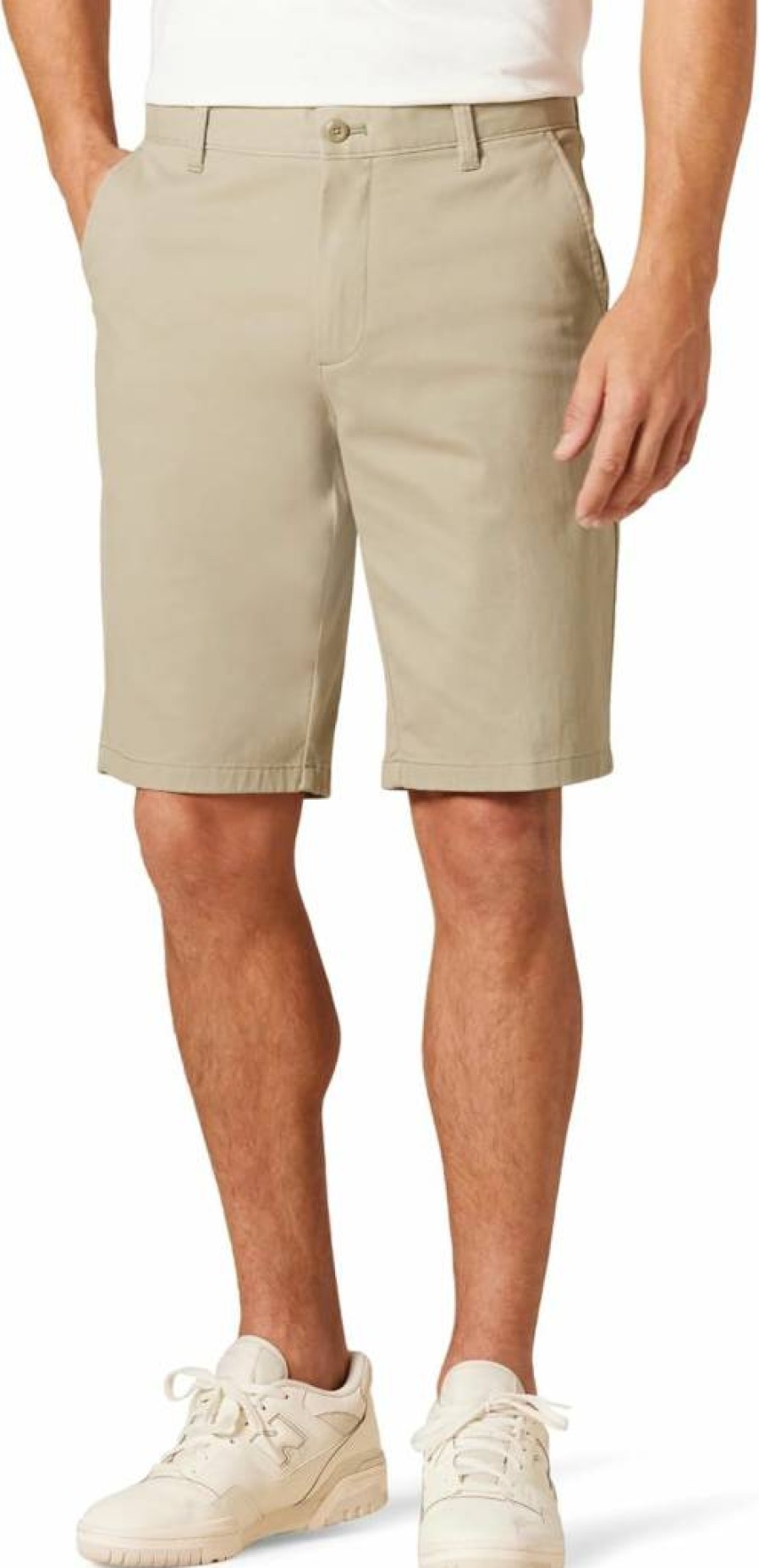 Amazon Essentials Men's Slim-Fit Stretch Chino Shorts 11" Inseam Flat Front Comfort Casual