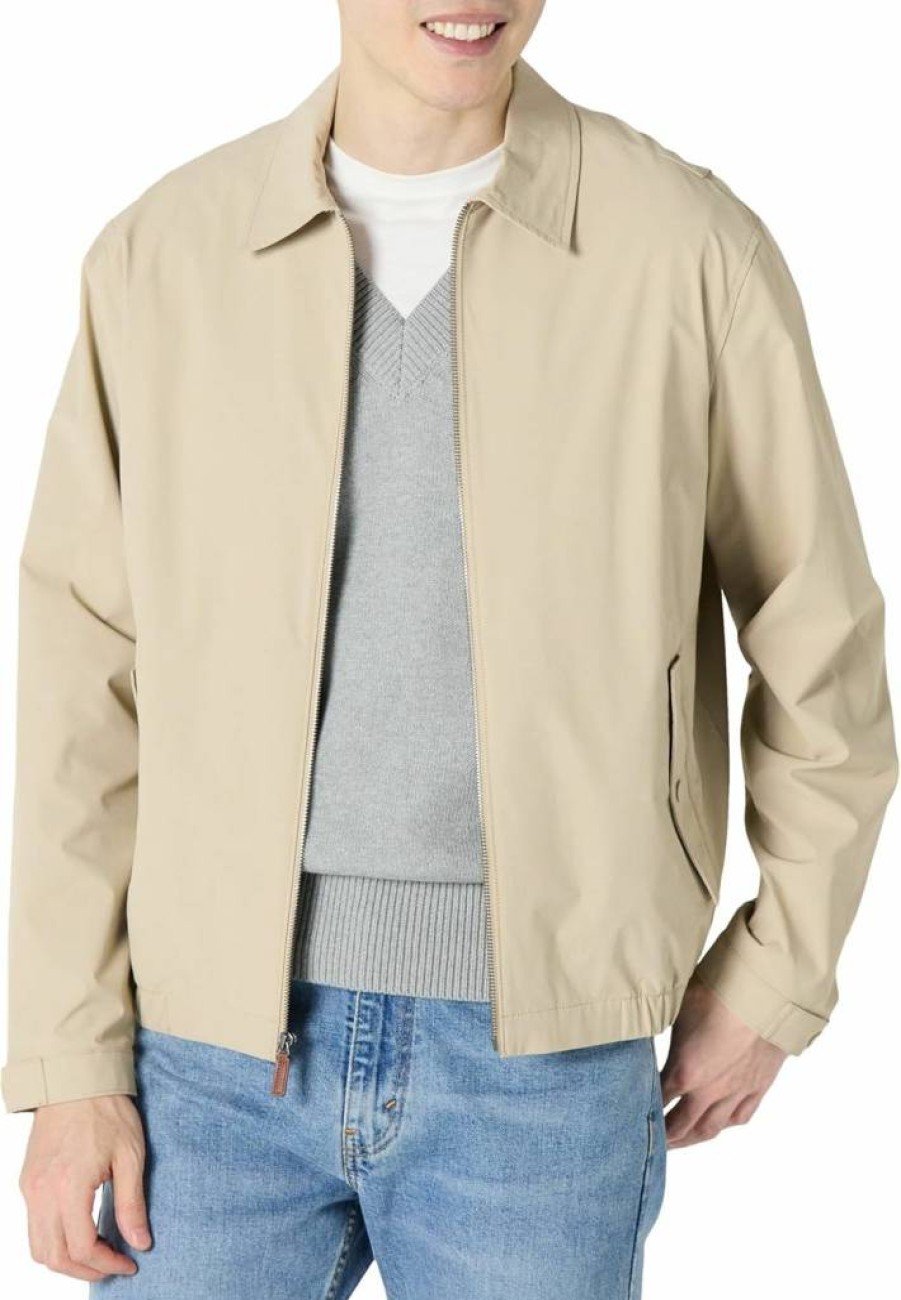 Amazon Essentials Men's Lightweight Stretch Bomber Jacket - Relaxed-Fit Zip-Up Casual Outerwear