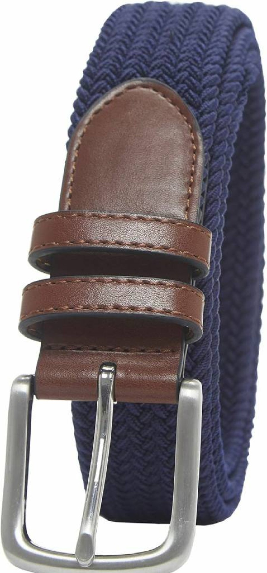 Amazon Essentials Men's Adjustable Stretch Woven Belt with Braided Design for Casual & Dress Wear