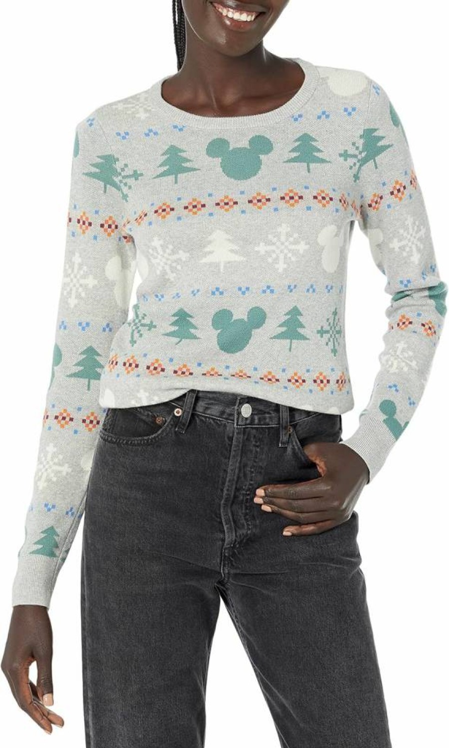 Amazon Essentials Women's Lightweight Crewneck Sweater - Disney, Marvel, Star Wars Licensed Designs
