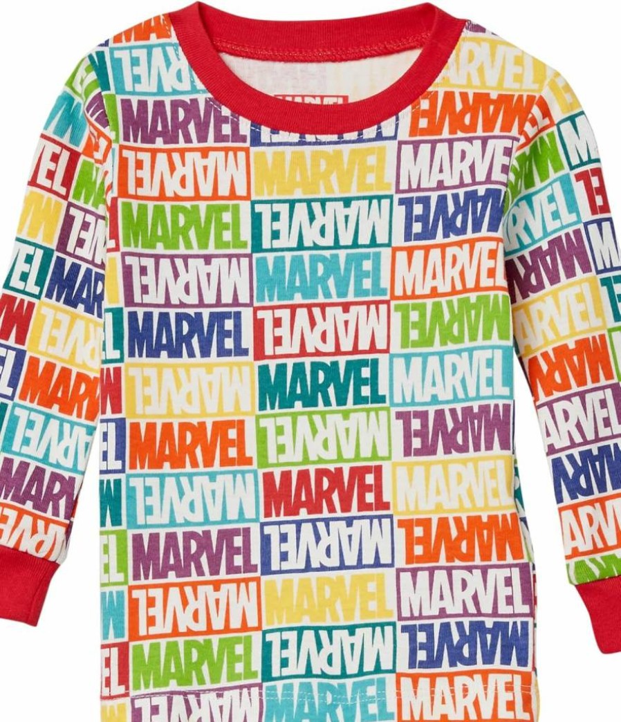Amazon Essentials Kids' Cotton Pajamas - Marvel & Star Wars Snug-Fit Unisex Sleepwear