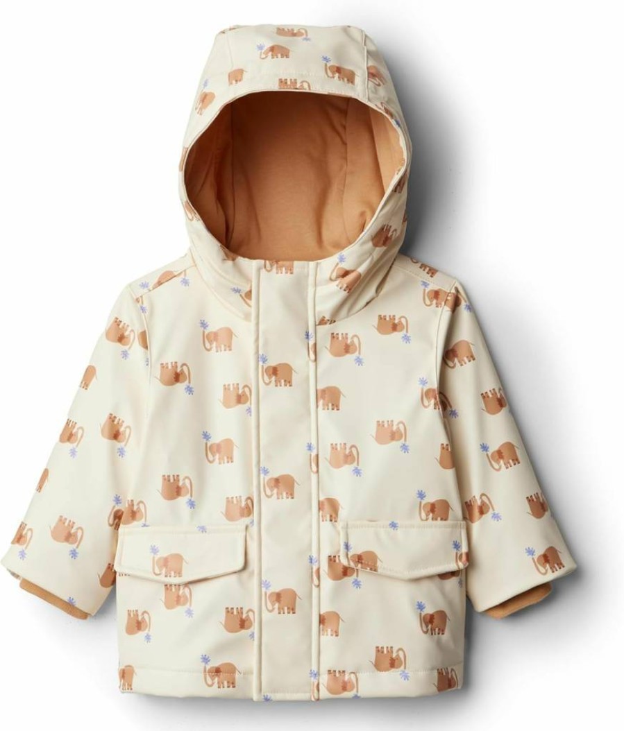Amazon Essentials Toddler & Baby Boys' Water-Resistant Rain Jacket - Lightweight Windproof Hooded Coat for Outdoor Play