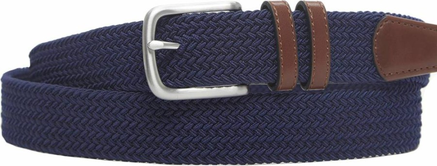 Amazon Essentials Men's Braided Belt - Adjustable Stretch Woven Design for Comfort & Style