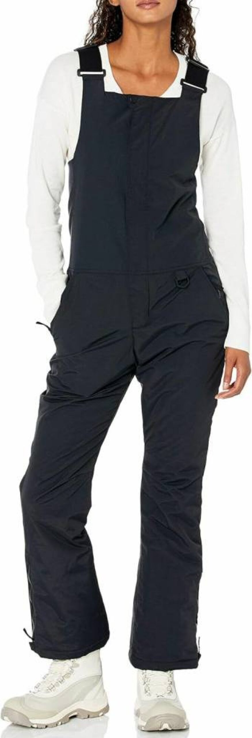 Amazon Essentials Women's Insulated Water-Resistant Snow Bib Pants - Plus Size Winter Overalls for Cold Weather