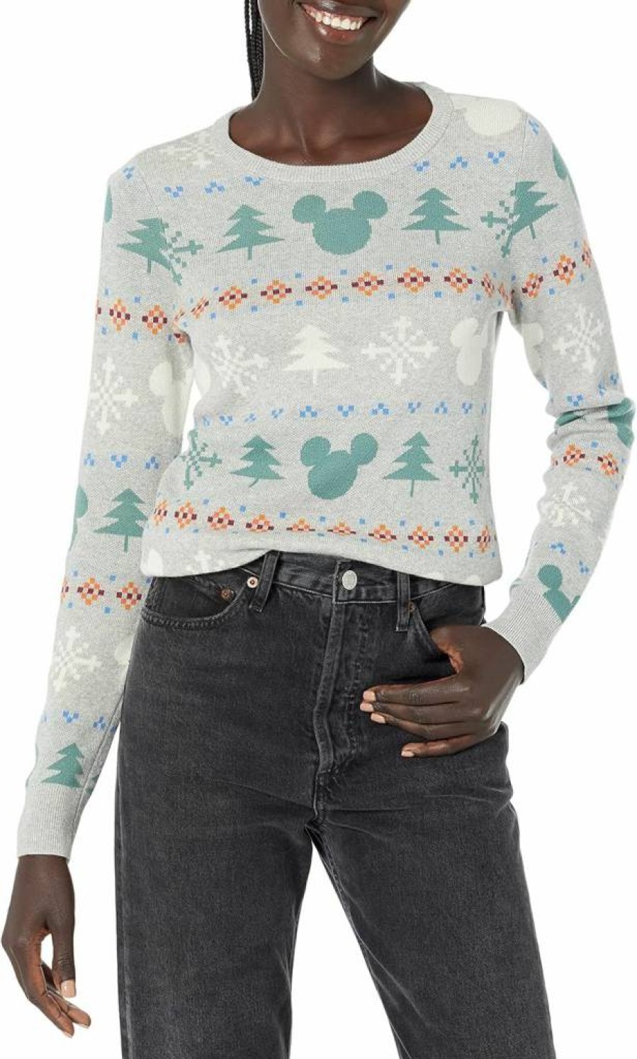 Amazon Essentials Women's Lightweight Crewneck Sweater - Disney, Marvel, Star Wars Licensed Designs