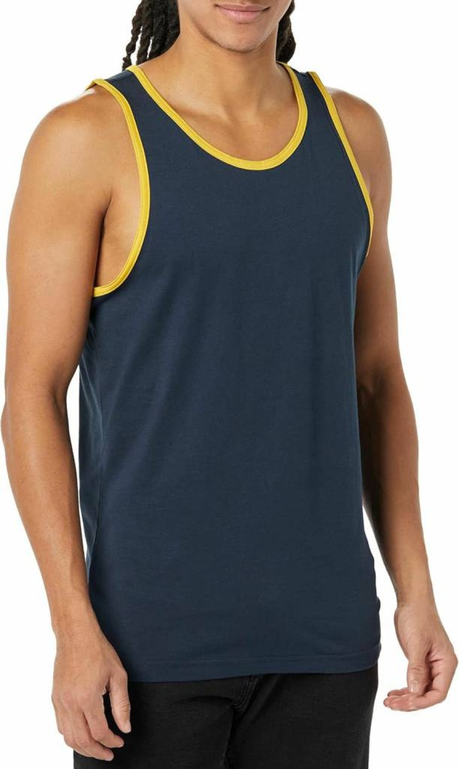 Amazon Essentials Men's Slim-Fit Tank Top - Breathable Casual Sleeveless Shirt for Summer