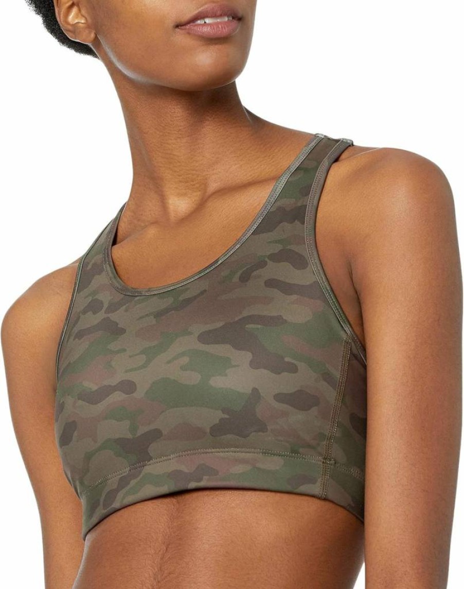 Amazon Essentials Women's Medium Support Racerback Sports Bra - Active Sculpt Workout & Fitness Top