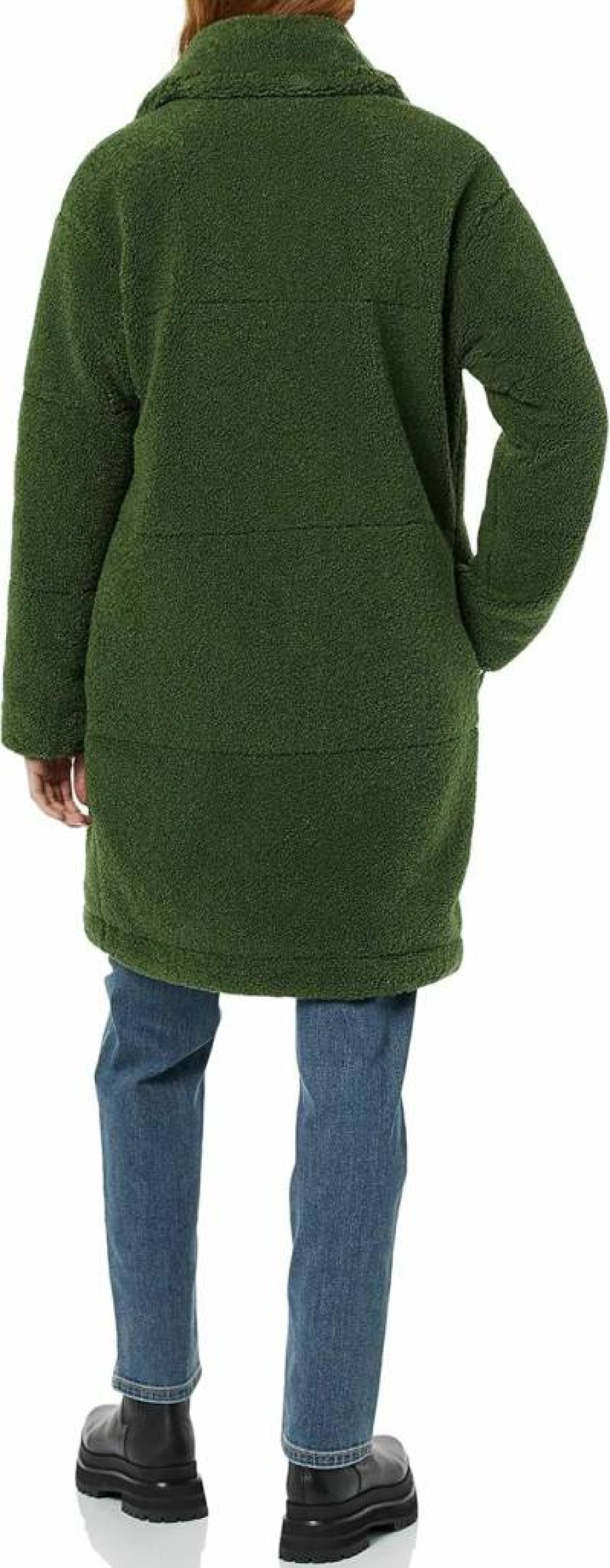 Amazon Essentials Women's Oversized Sherpa-Lined Teddy Coat - Warm Winter Jacket