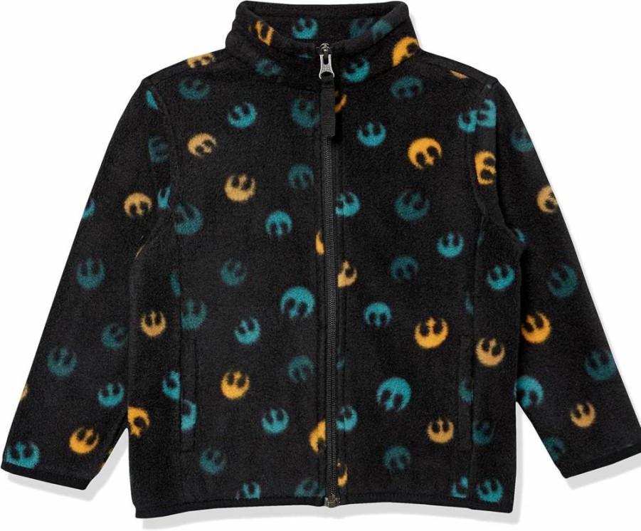 Amazon Essentials Boys & Toddlers' Disney Marvel Star Wars Fleece Zip-Up Jacket