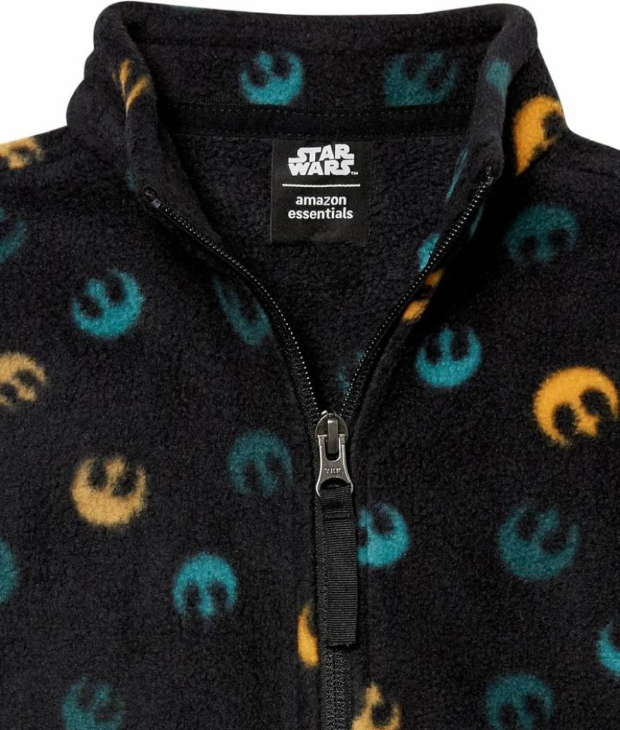 Amazon Essentials Boys & Toddlers' Disney Marvel Star Wars Fleece Zip-Up Jacket