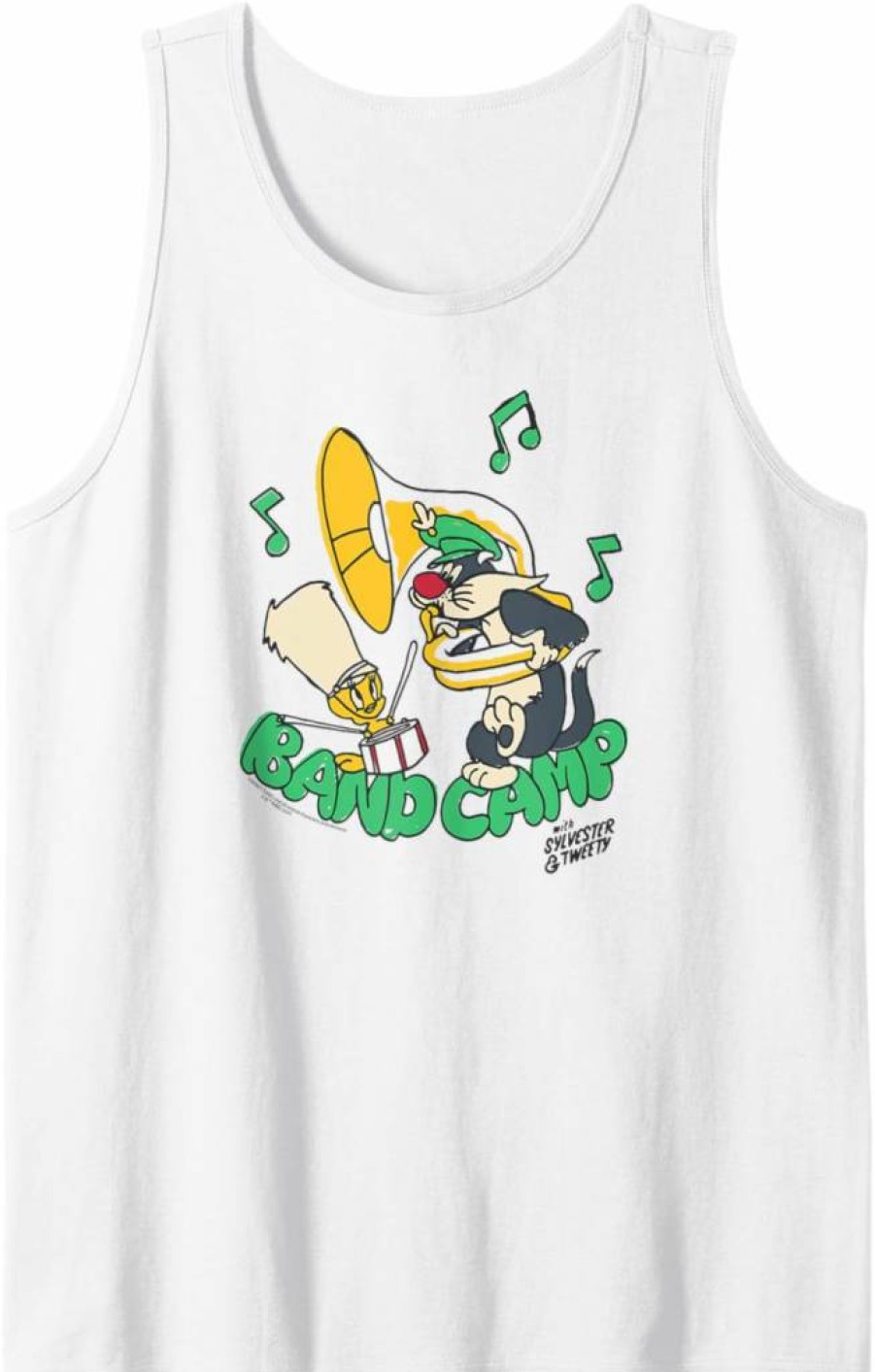 Amazon Essentials Looney Tunes Sylvester & Tweety Graphic Camp Tank Top for Men