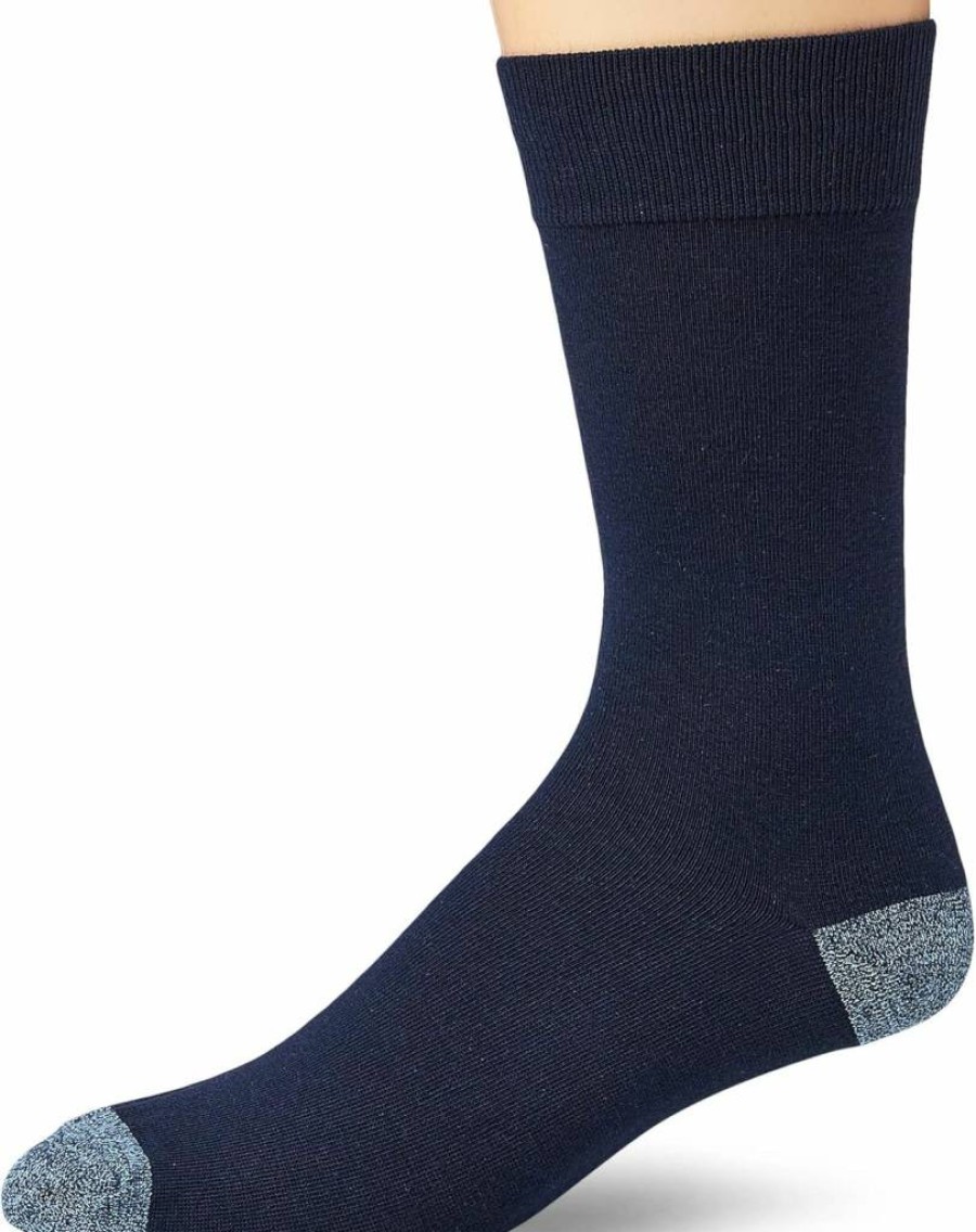 Amazon Essentials Men's Dress Socks 5-Pack - Soft, Breathable & Stylish Patterned Casual Socks for Everyday Wear