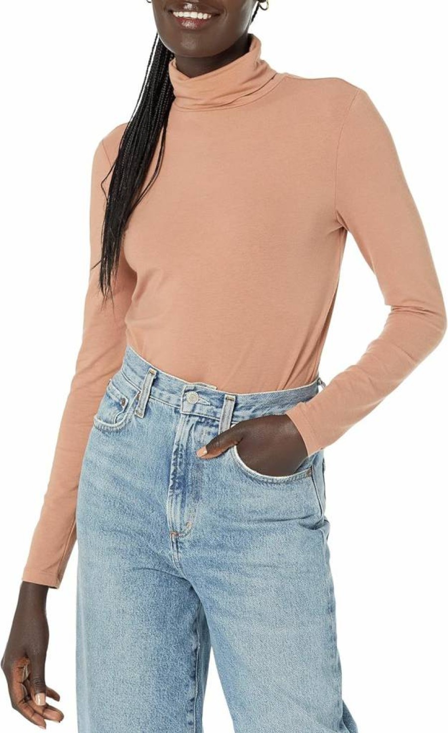 Amazon Essentials Women's Plus Size Long-Sleeve Turtleneck Top