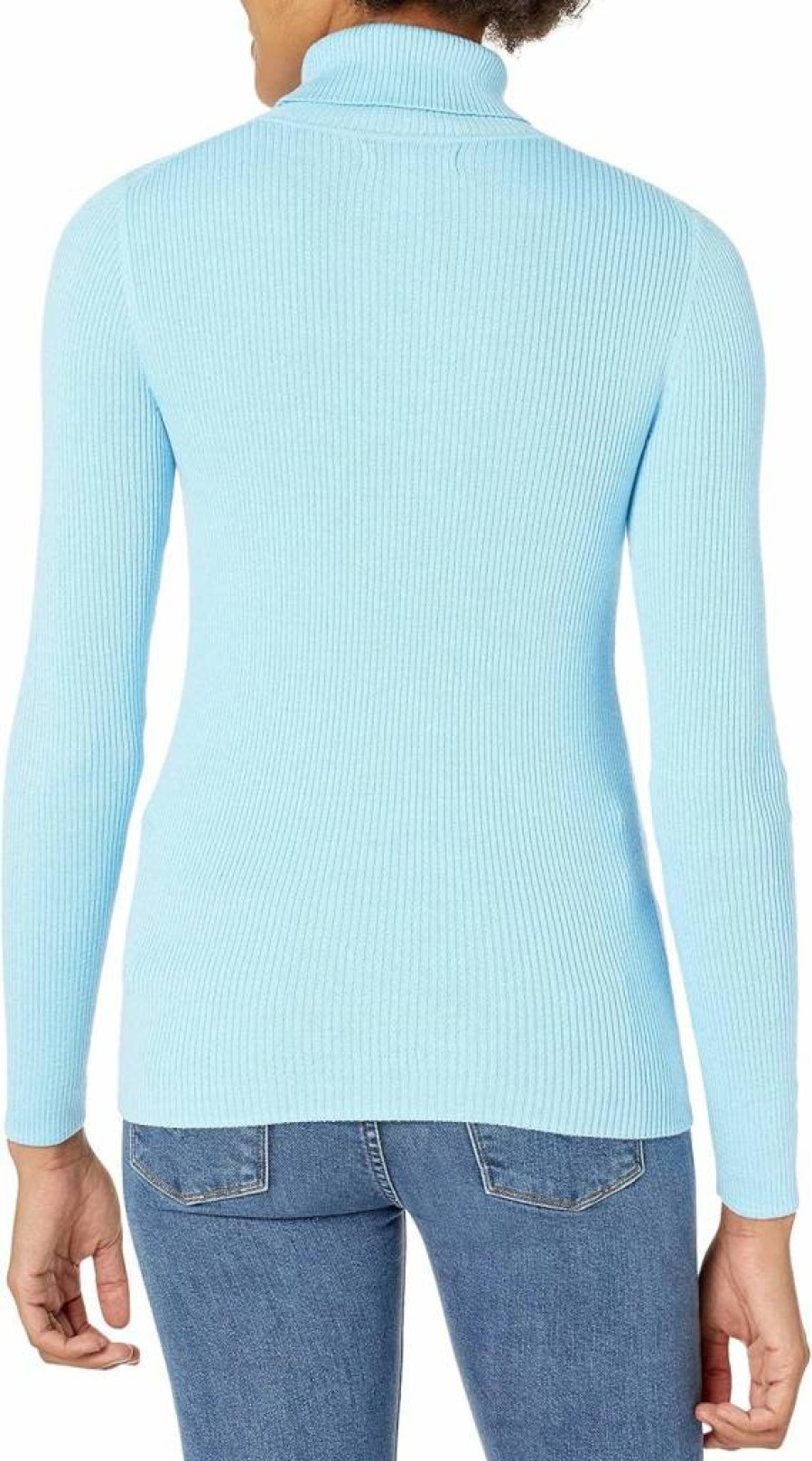Amazon Essentials Women's Slim-Fit Lightweight Long-Sleeve Turtleneck Sweater, Soft Stretch Knit, Versatile Layering Top, Comfortable Casual Pullover