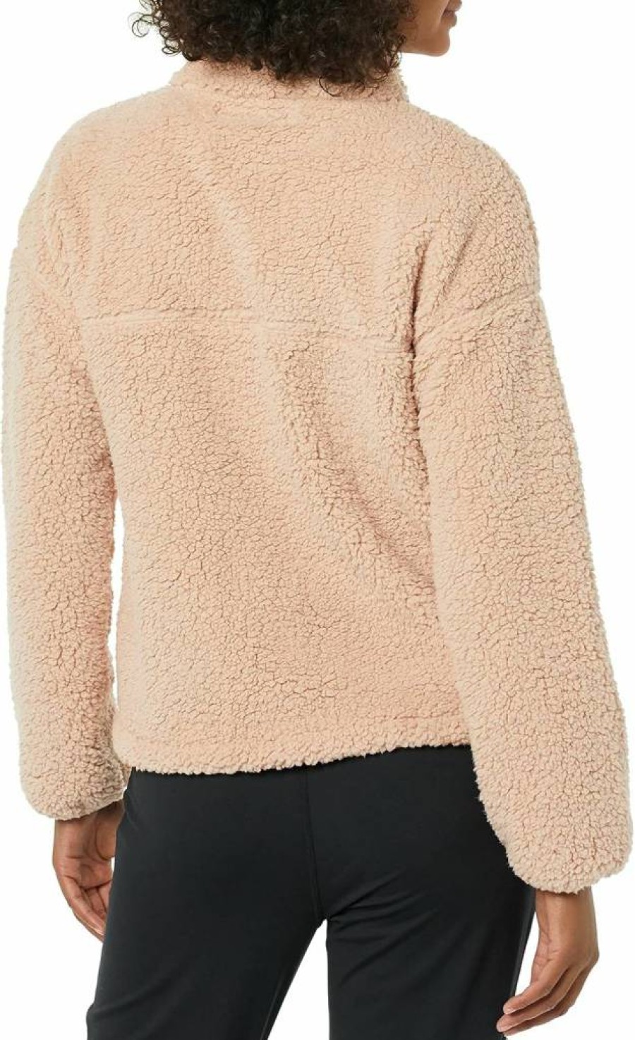 Amazon Essentials Women's Sherpa Lined Fleece Jacket with Stand Collar & Full Zip Front