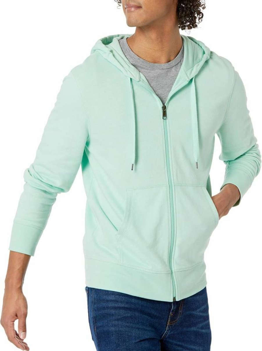 Amazon Essentials Men's Lightweight French Terry Full-Zip Hoodie - Comfort Fit Casual Pullover Jacket