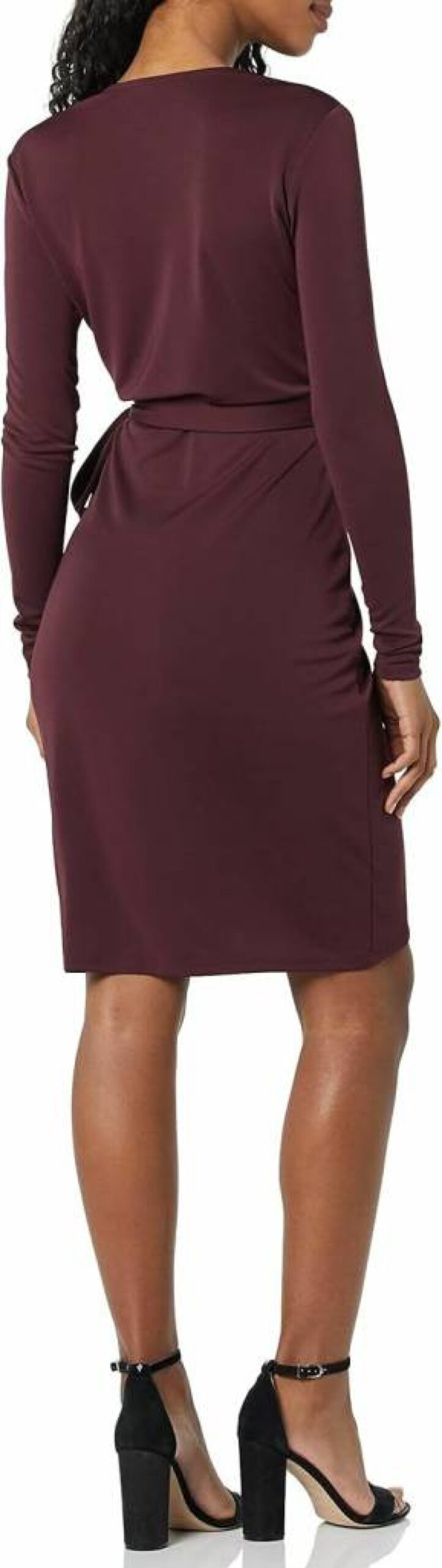 Amazon Essentials Women's Plus Size Long Sleeve Wrap Dress - Classic Flowy Style for Everyday Wear