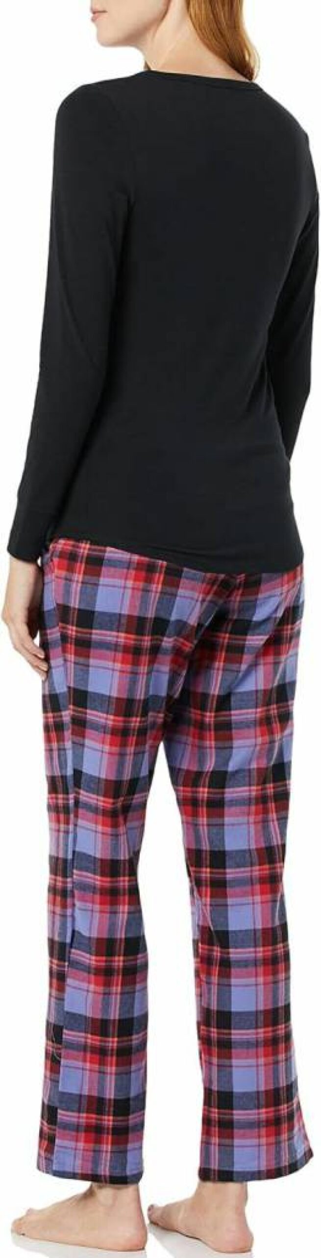 Amazon Essentials Women's Harry Potter & Looney Tunes Flannel Pajama Set - Lightweight Sleepwear with Long-Sleeve T-Shirt