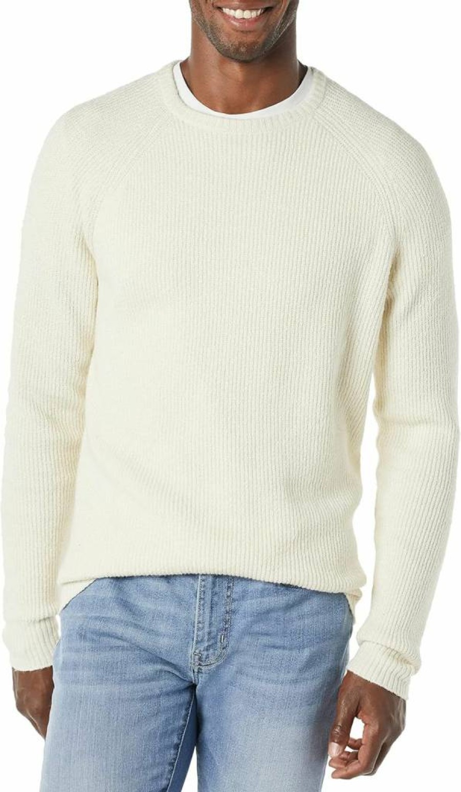 Amazon Essentials Men's Soft-Touch Long-Sleeve Crewneck Sweater, Comfortable Casual Knit Pullover
