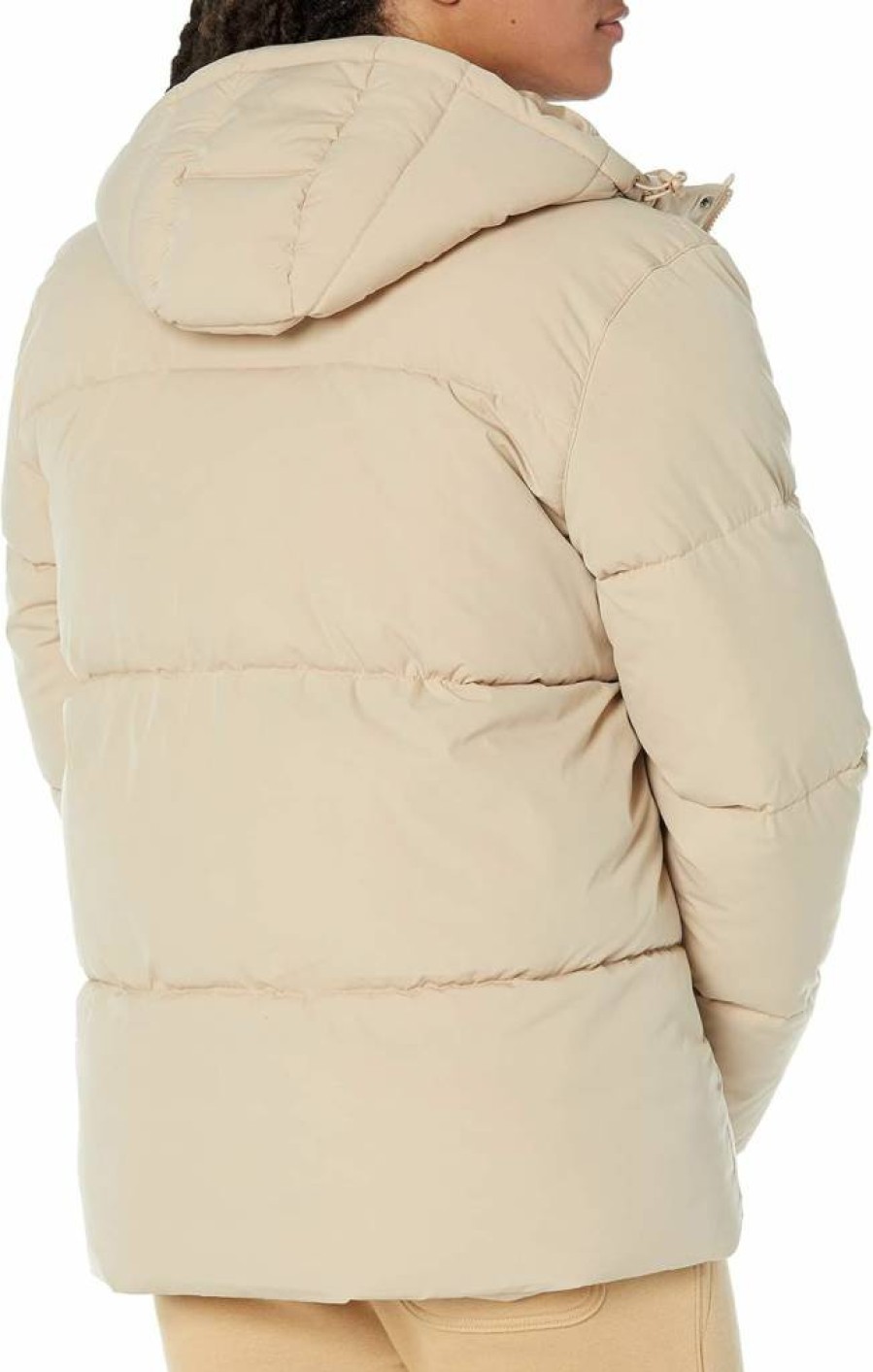 Amazon Essentials Men's Big & Tall Mid-Length Hooded Puffer Jacket - Winter Warm Coat