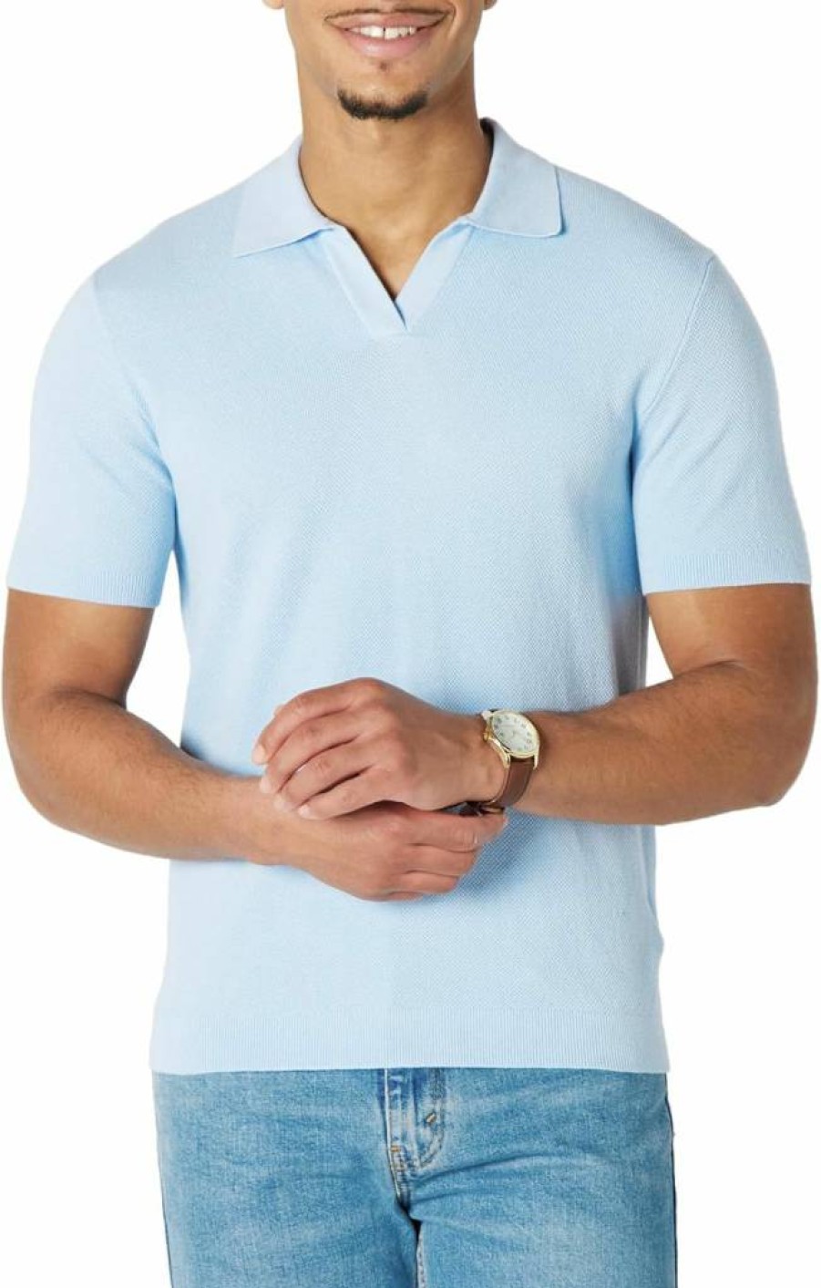 Amazon Essentials Men's Regular-Fit Short-Sleeve Cotton Polo Shirt - Classic Casual Knit Top for Men