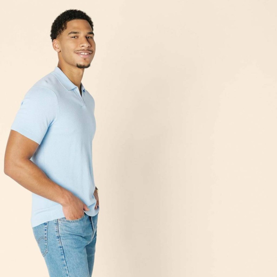 Amazon Essentials Men's Regular-Fit Short-Sleeve Cotton Polo Shirt - Classic Casual Knit Top for Men