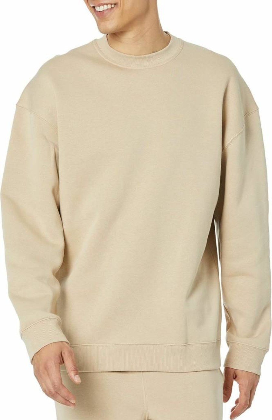 Amazon Essentials Men's Big & Tall Oversized Fit Crewneck Sweatshirt - Comfortable Casual Pullover