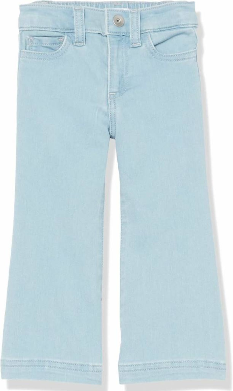 Amazon Essentials Girls & Toddlers Wide-Leg Jeans - Comfortable Stretch Denim Pants for Kids