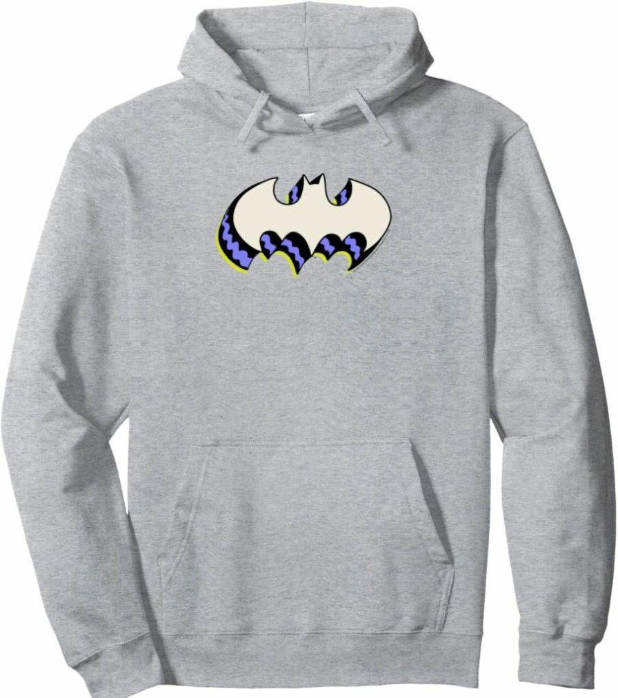 Amazon Essentials DC Comics Batman 3D Logo Hooded Sweatshirt - Pullover Hoodie with Bat Symbol