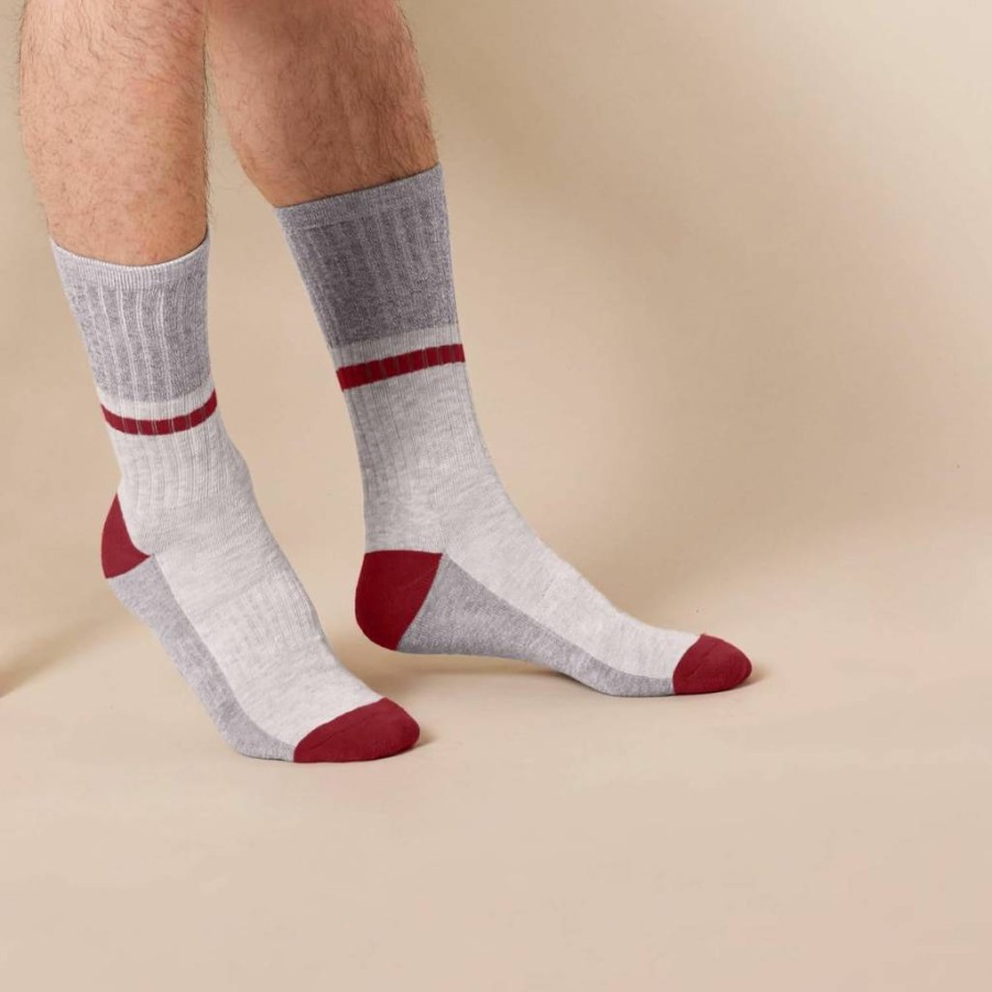 Amazon Essentials Men's Colorblock Crew Socks 6-Pack, Multi-Pack Casual Comfort Socks for Daily Wear
