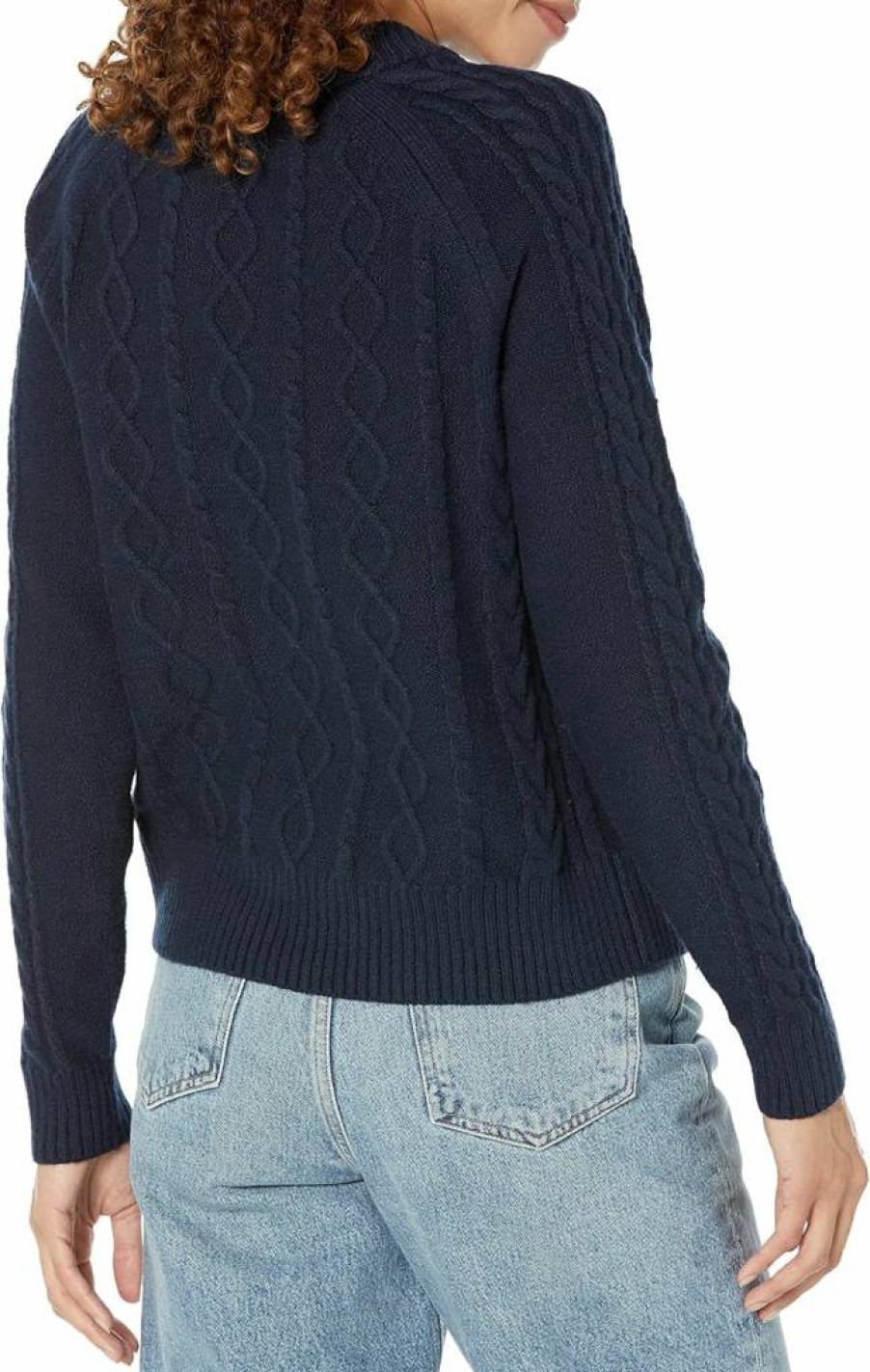 Amazon Essentials Women's Cable Knit Sweater - Soft Stitch Detail Pullover for Casual Comfort