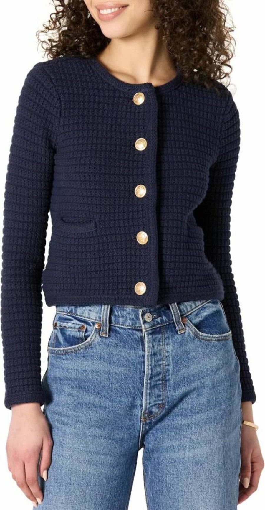 Amazon Essentials Women's Midweight Cardigan Sweater - Regular Fit, Soft Knit, Versatile Layering Piece