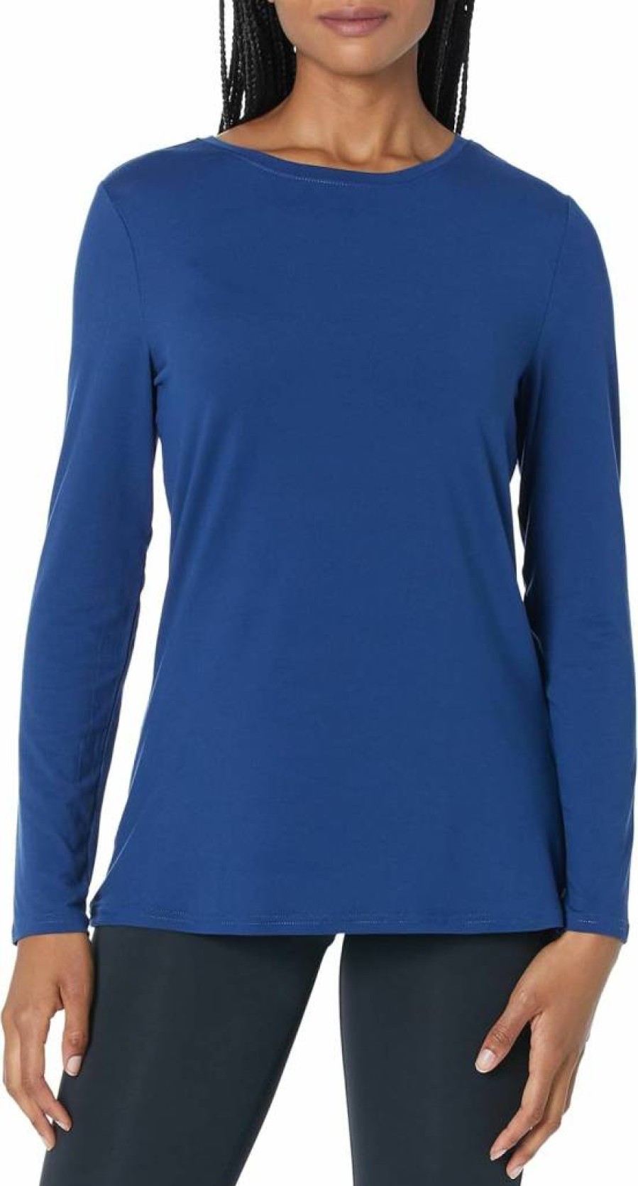 Amazon Essentials Women's Plus Size Active Quick-Dry Lightweight Long-Sleeve Workout T-Shirt with Stretch Tech Fabric