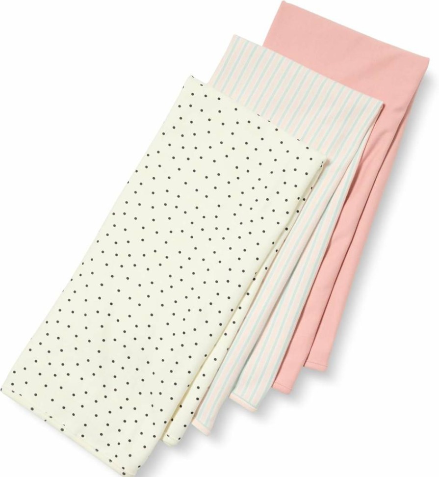 Amazon Essentials Baby Girls' Soft Swaddle Blankets, 3-Pack - Cozy & Breathable Receiving Blankets for Newborns