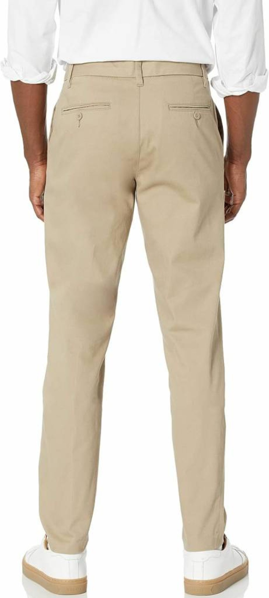 Amazon Essentials Men's Slim-Fit Stretch Chino Pants - Wrinkle-Resistant Flat-Front Dress Pants for Comfort & Style