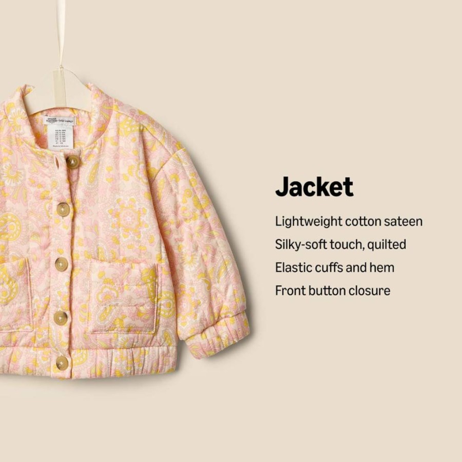Amazon Essentials Toddler & Baby Girls' Quilted Jacket | Soft & Warm Winter Coat