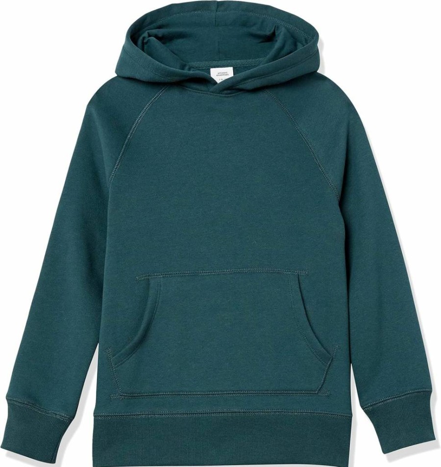 Amazon Essentials Boys' Fleece Hoodie Pullover - Soft Toddler & Kids' Sweatshirt with Comfort Fit