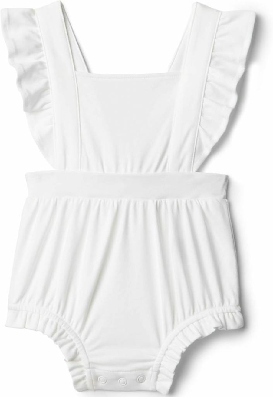 Amazon Essentials Baby Girls' Sleeveless Ruffle Romper - Soft Cotton Summer Outfit by Sofia Grainge