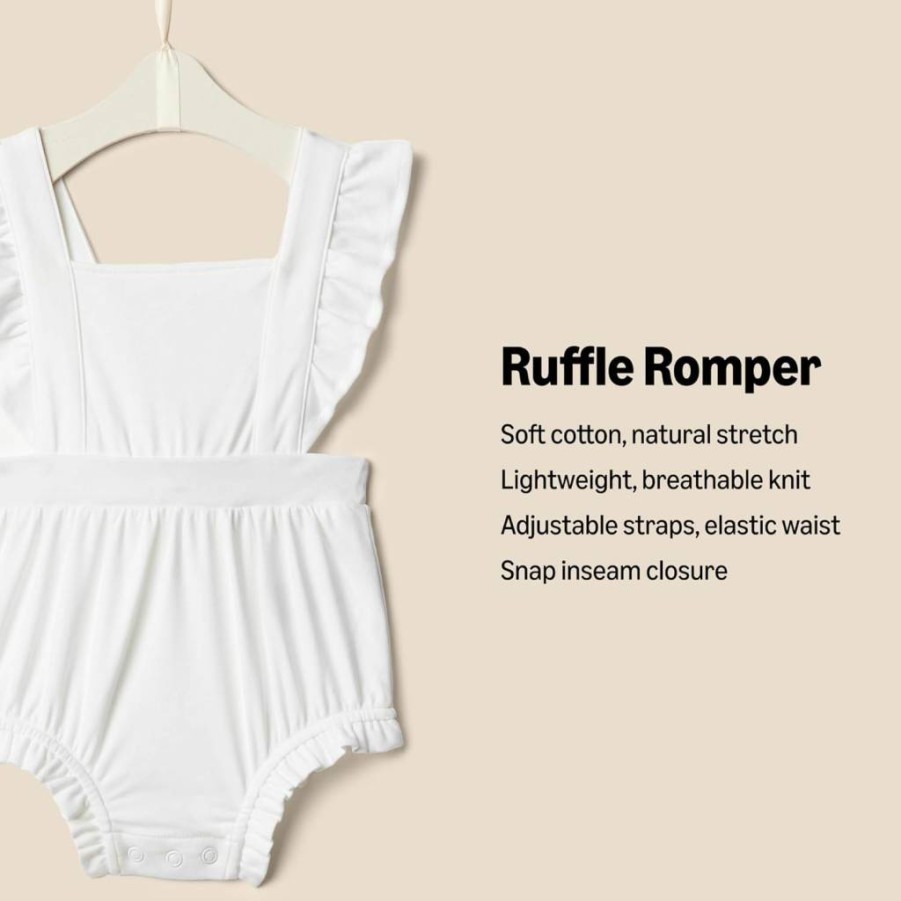 Amazon Essentials Baby Girls' Sleeveless Ruffle Romper - Soft Cotton Summer Outfit by Sofia Grainge