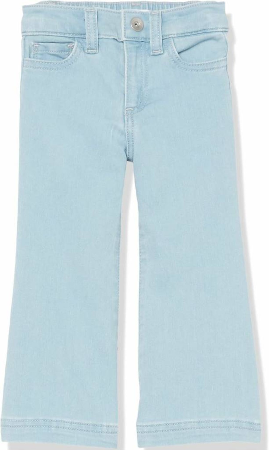 Amazon Essentials Girls & Toddlers Wide-Leg Jeans | Comfortable Stretch Denim Pants for Kids
