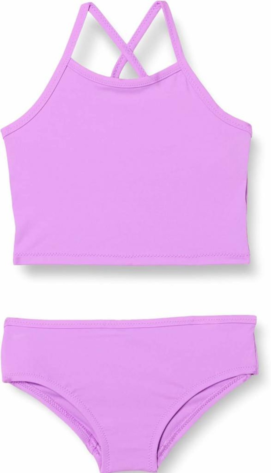 Amazon Essentials Girls' & Toddlers' Tankini Swimsuit Set - 2-Piece UV Protection Swimwear