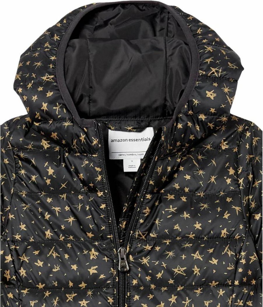 Amazon Essentials Girls & Toddlers Lightweight Hooded Puffer Jacket for Cold Weather