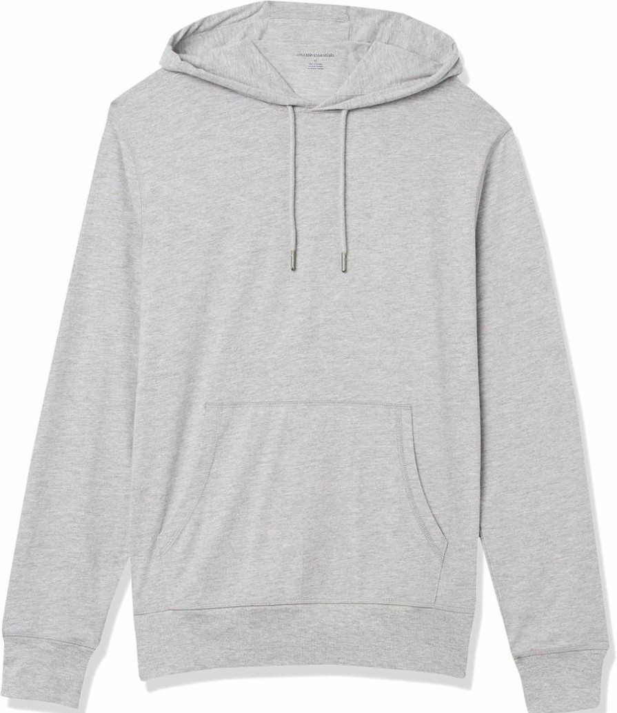 Amazon Essentials Men's Lightweight Jersey Pullover Hoodie - Soft Casual Comfort Fit Sweatshirt