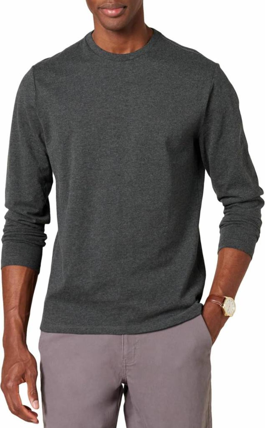 Amazon Essentials Men's Slim-Fit Long Sleeve Shirt - Pocket & No Pocket Options