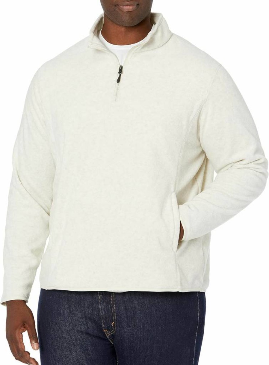 Amazon Essentials Men's 1/4-Zip Fleece Pullover Jacket for Winter & Outdoor Activities