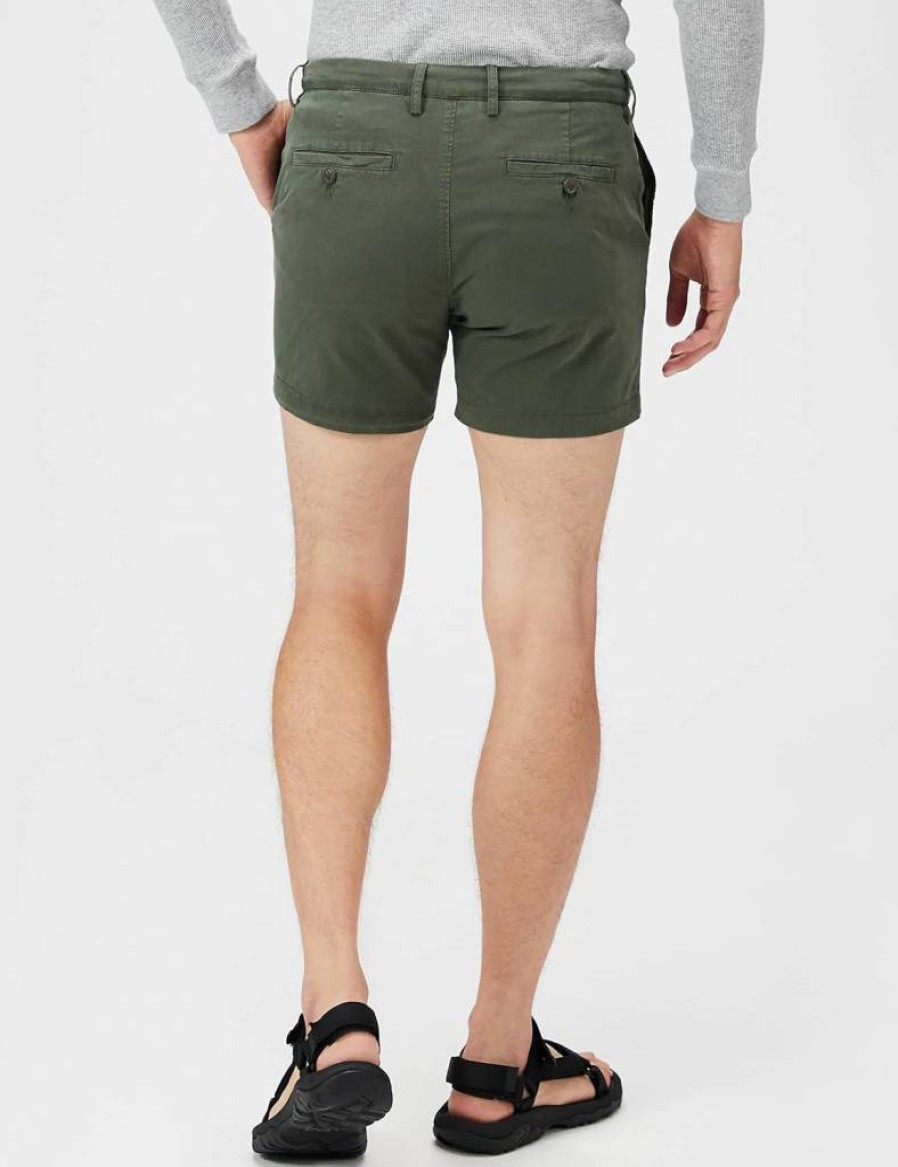 Amazon Essentials Men's Slim-Fit 5-Inch Stretch Chino Shorts with Flat Front for Comfort