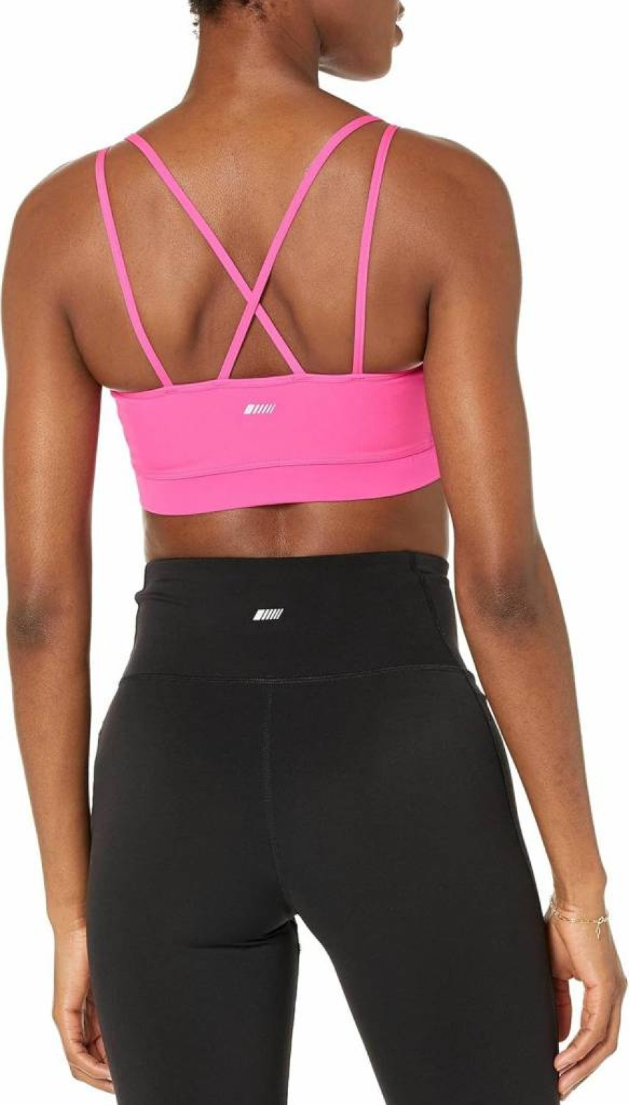 Amazon Essentials Women's Active Sculpt Strappy Back Sports Bra - Comfortable Workout Top for Gym & Running
